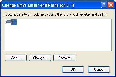 dos change drive letter assignments